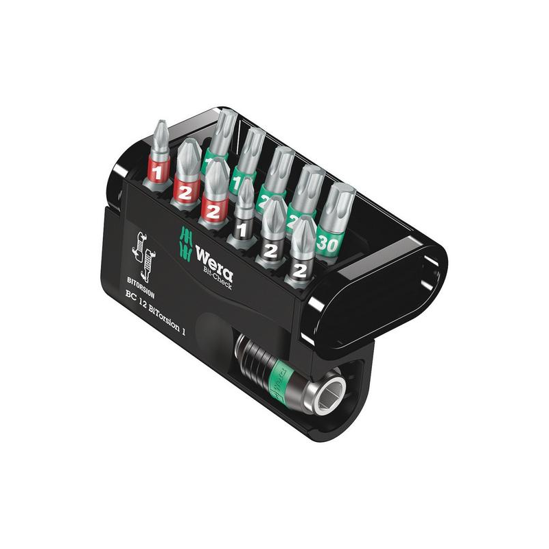 WERA Bit - Satz Bit - Check 12 BiTorsion Satz 12-teilig