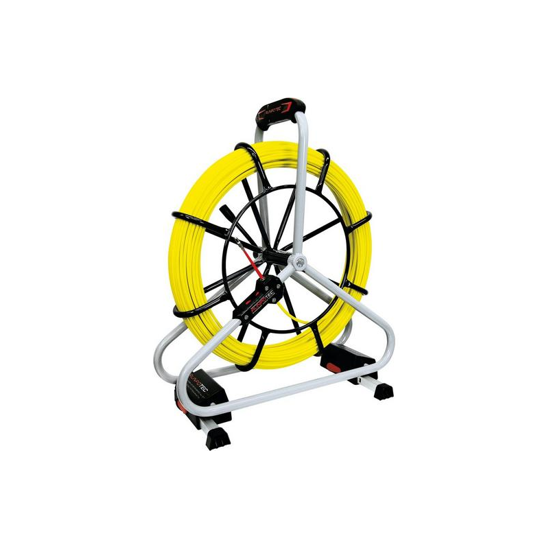 RUNPOTEC Profi-Set Glasfaserstab Ø6mm, RG6 80m inkl. Haspel