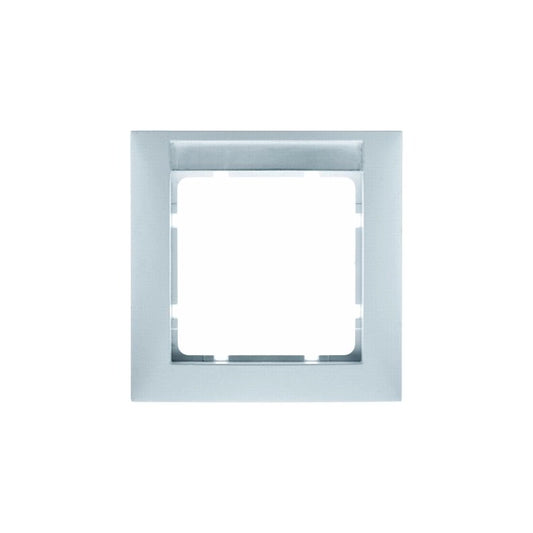 Berker S.1 Rahmen 1-fach mit Beschriftungsfeld, polarweiß glänzend