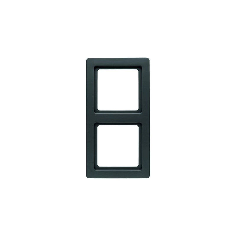 Berker Q.1 Rahmen 2-fach, schwarz samt