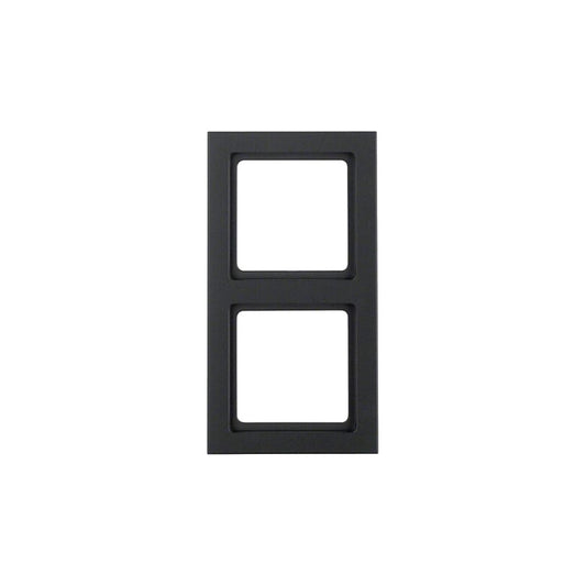 Berker Q.3 Rahmen 2-fach, schwarz samt