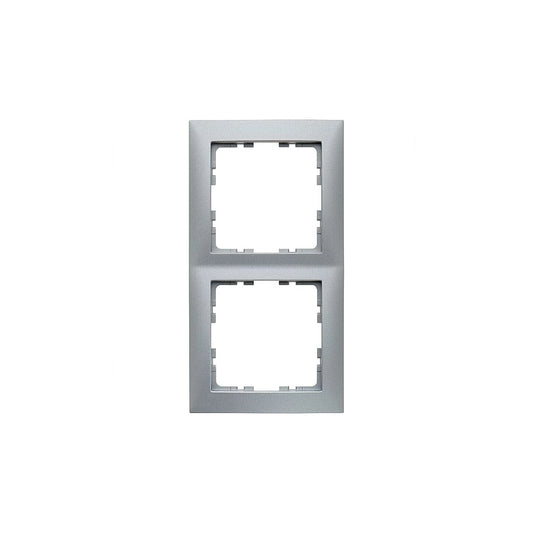 Berker S.1 Rahmen 2-fach, alu matt