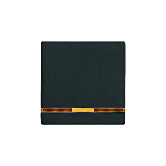 Berker Q.1/Q.3/Q.7 Wippe mit Linse 1-fach, schwarz samt