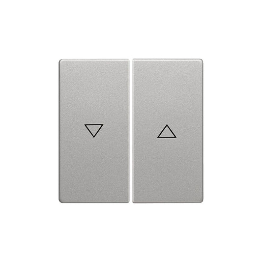 Berker Q.1/Q.3/Q.7 Wippe 2-fach mit Pfeil je Wippe, alu samt