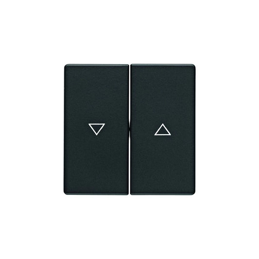 Berker Q.1/Q.3/Q.7 Wippe 2-fach mit Pfeil je Wippe, anthrazit samt