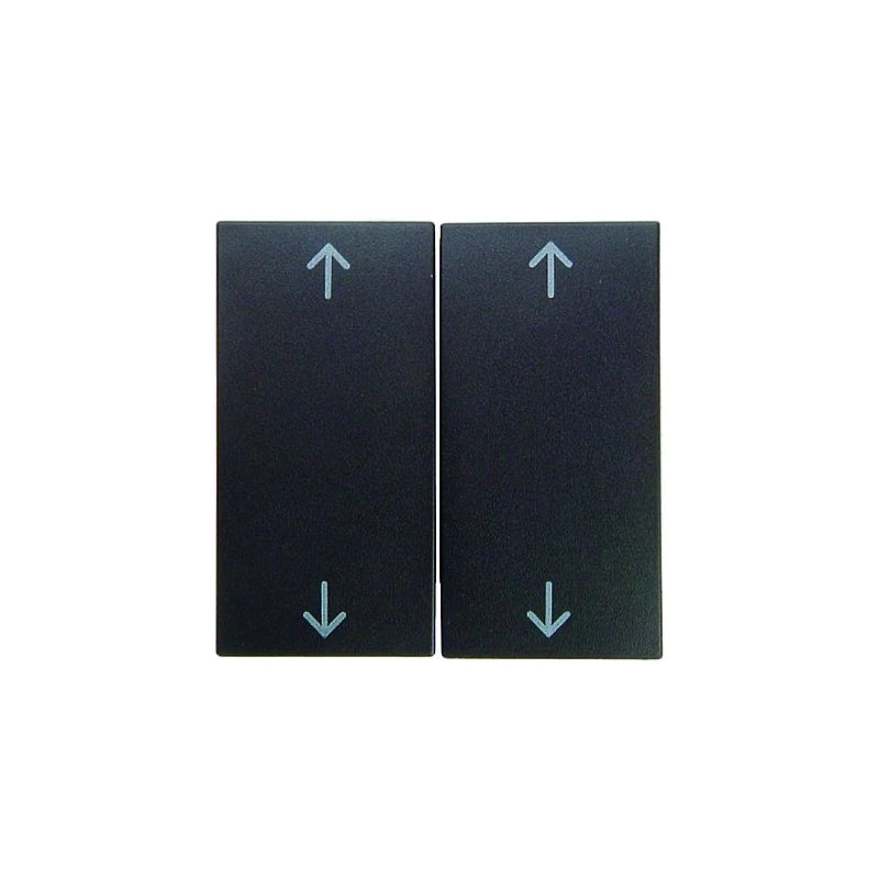 Berker S.1/B.3/B.7 rocker switch, double, with arrows on each rocker, anthracite matt