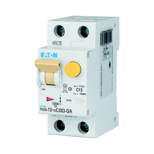 Eaton FI-LS-Schalter, Kennlinie C, 1+N, 13A, 30mA (PKNM-13/1N/C/003-G/A) - 182891