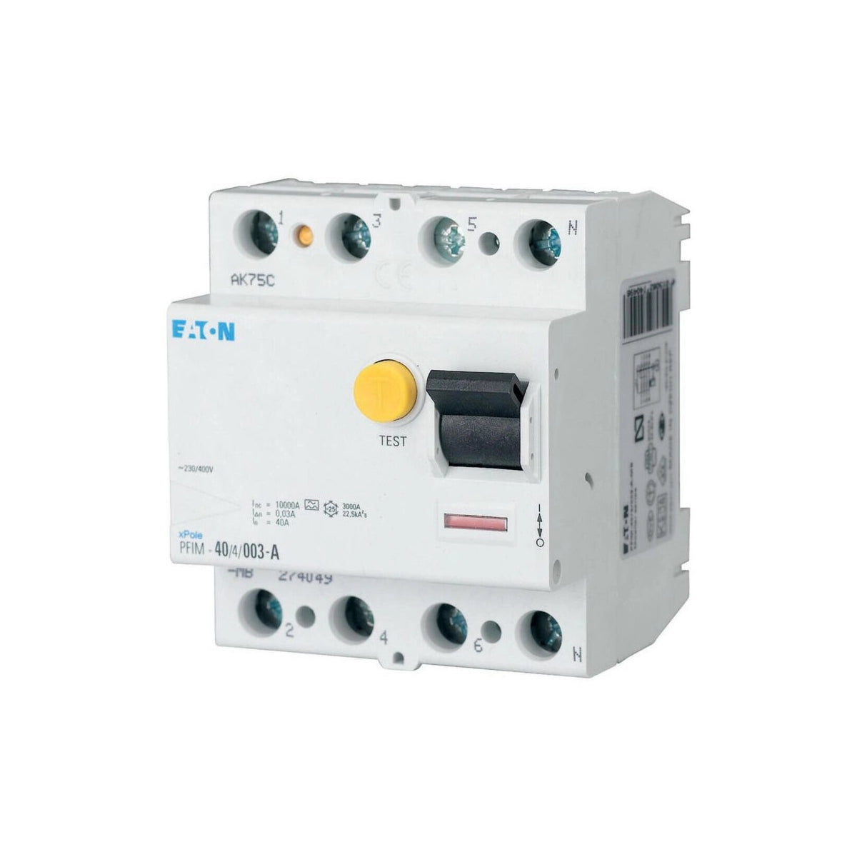 Eaton FI-Schutzschalter 4-polig 40A 30mA Typ G/A (PFIM-40/4/003-G/A-MW) -  235454