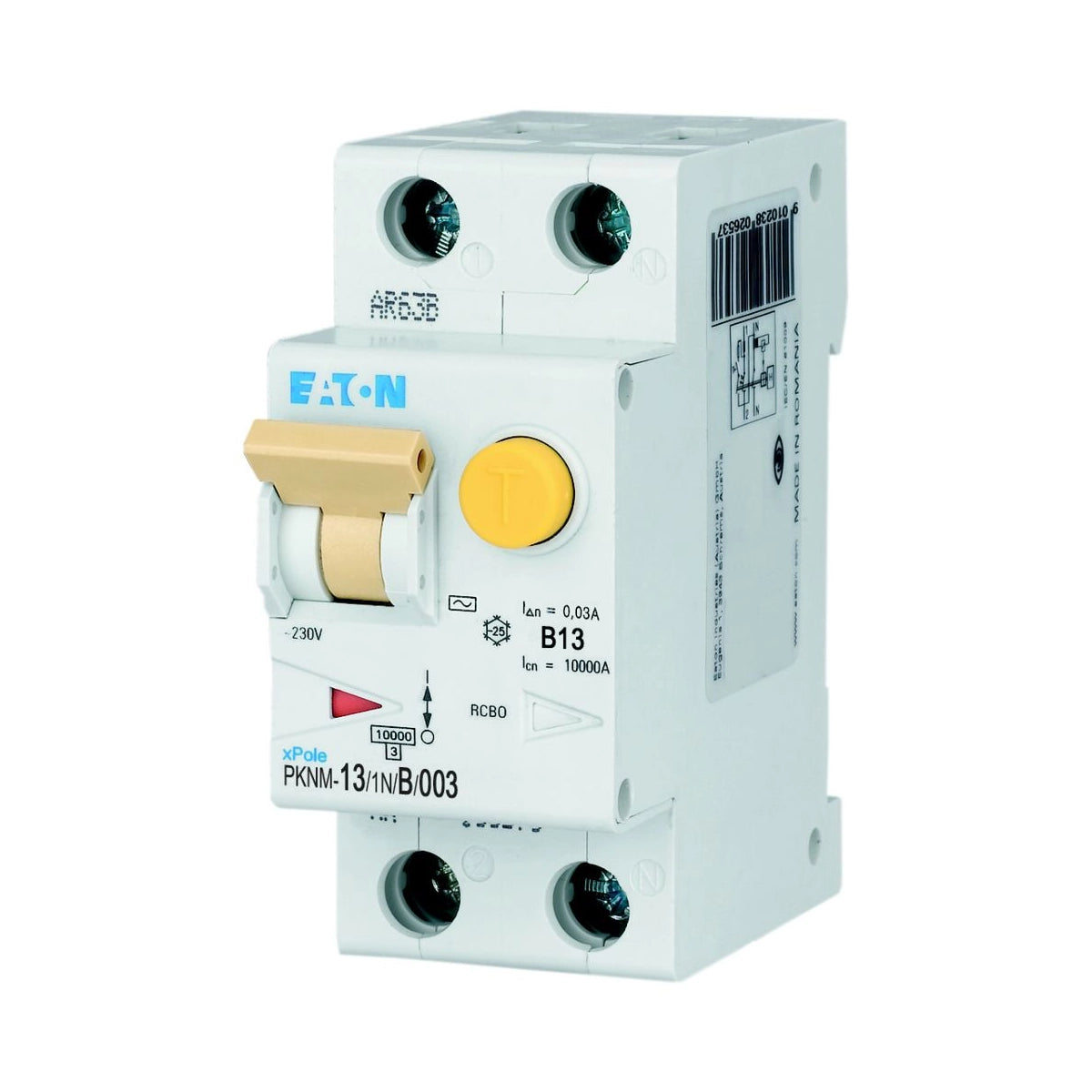 Eaton FI-LS-Schalter, Kennlinie B, 1+N, 13A, 30mA (PKNM-13/1N/B/003-MW) - 236128