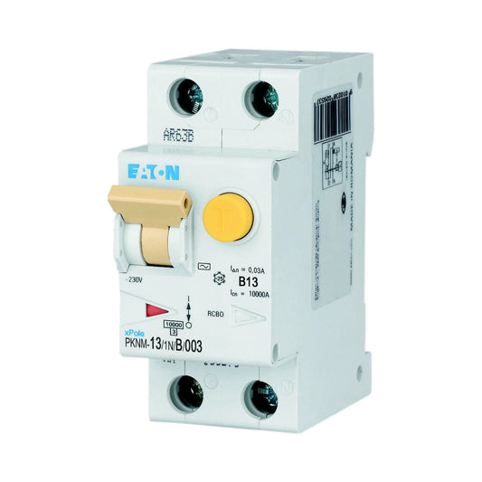 Eaton FI-LS-Schalter, Kennlinie B, 1+N, 13A, 30mA (PKNM-13/1N/B/003-MW) - 236128