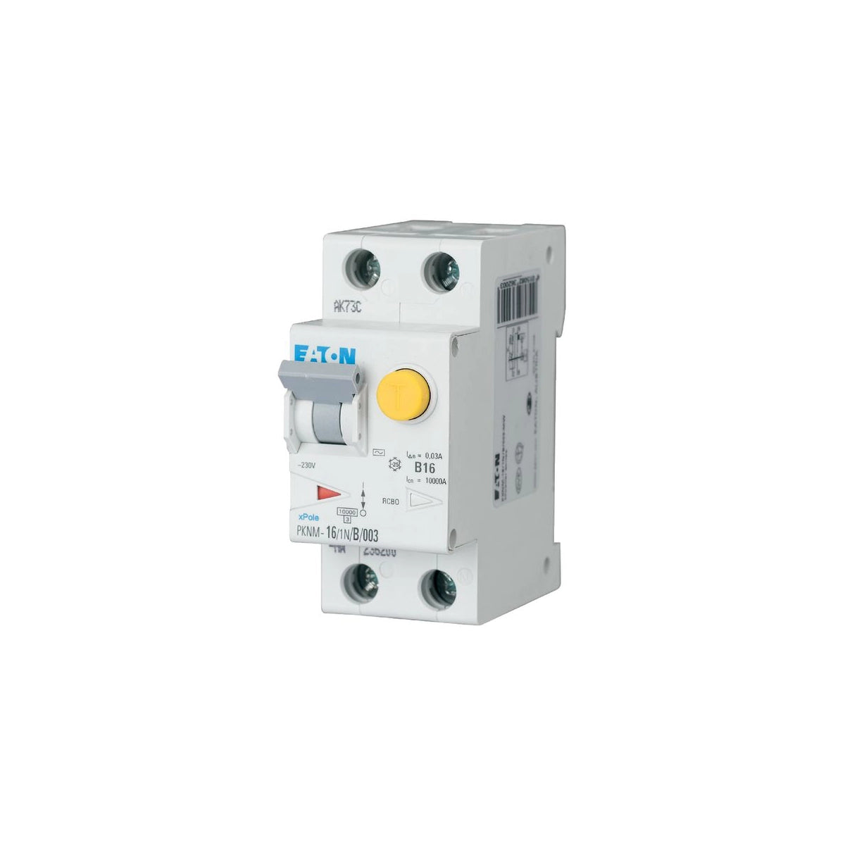 Eaton FI-LS-Schalter, Kennlinie B, 1+N, 16A, 30mA (PKNM-16/1N/B/003-A-M) - 236205
