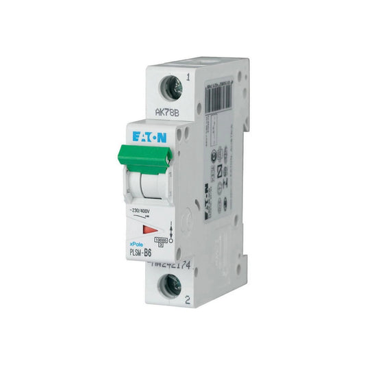 Eaton Leitungsschutzschalter, Kennlinie C, 1-polig, 6A - PLSM-C6-MW (242200)
