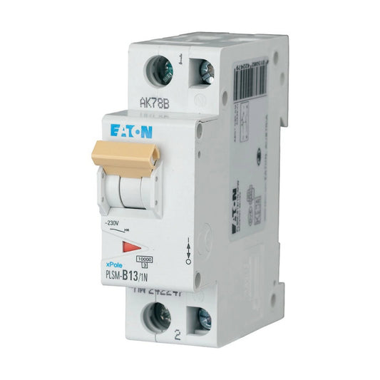 Eaton Leitungsschutzschalter, Kennlinie C, 1+N, 13A - PLSM-C13/1N-MW (242270)