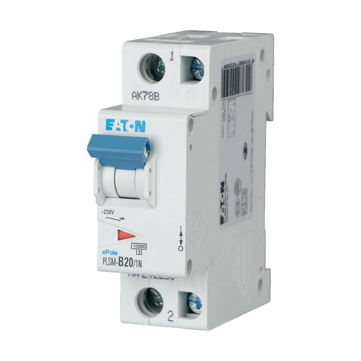 Eaton Leitungsschutzschalter, Kennlinie C, 1+N, 20A - PLSM-C20/1N-MW (242273)