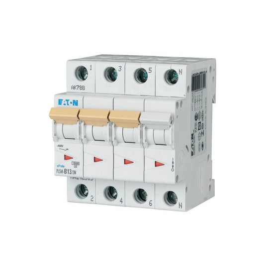Eaton Leitungsschutzschalter, Kennlinie C, 3+N, 13A - PLSM-C13/3N-MW (242541)