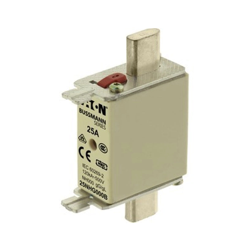 EATON Sicherungseinsatz Niederspannung 25 A AC 500 V NH000 gL/gG IEC - 25NHG000B