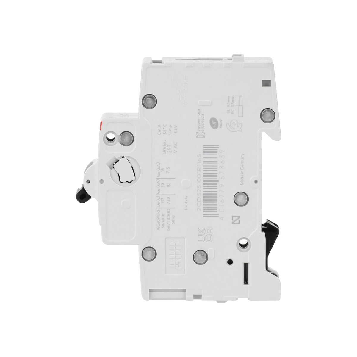 ABB Sicherungsautomat S200, 1-polig, 16A, B, 6kA - S201-B16