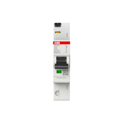 ABB Sicherungsautomat SX200, 1-polig, 6A, C, 6kA - SX201-C6