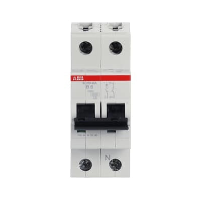 ABB Sicherungsautomat S200, 1+N, 6A, B, 6kA - S201-B6NA