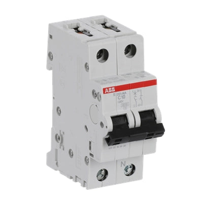 ABB Sicherungsautomat S200, 1+N, 10A, C, 6kA - S201-C10NA