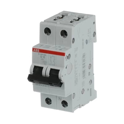 ABB Sicherungsautomat S200, 1+N, 16A, B, 6kA - S201-B16NA