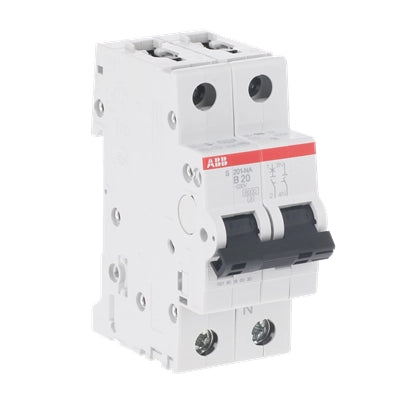 ABB Sicherungsautomat S200, 1+N, 20A, B, 6kA - S201-B20NA