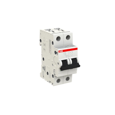 ABB circuit breaker S200, 2-pole, 10A, C, 6kA - S202-C10