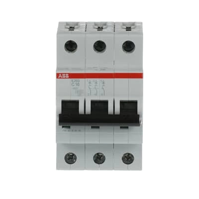 ABB Sicherungsautomat S200, 3-polig, 16A, C, 6kA - S203-C16