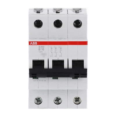ABB Sicherungsautomat S200, 3-polig, 16A, B, 6kA - S203-B16