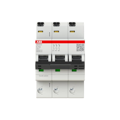 ABB Sicherungsautomat SX200, 3-polig, 10A, C, 6kA - SX203-C10