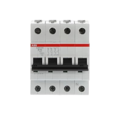 ABB Sicherungsautomat S200, 3+N, 10A, B, 6kA - S203-B10NA