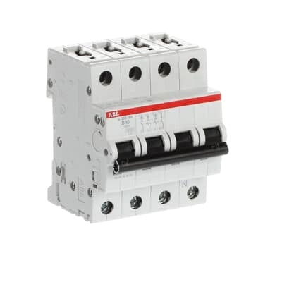ABB Sicherungsautomat S200, 3+N, 10A, B, 6kA - S203-B10NA