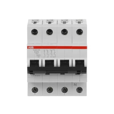 ABB Sicherungsautomat S200, 3+N, 25A, C, 6kA - S203-C25NA