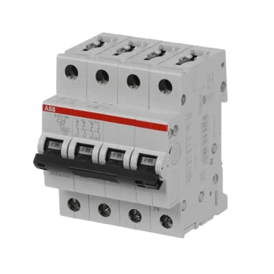 ABB Sicherungsautomat S200, 3+N, 25A, C, 6kA - S203-C25NA
