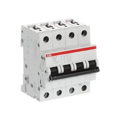 ABB Sicherungsautomat S200, 3+N, 32A, C, 6kA - S203-C32NA