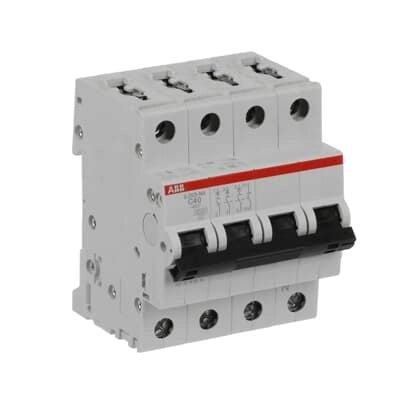 ABB Sicherungsautomat S200, 3+N, 40A, C, 6kA - S203-C40NA