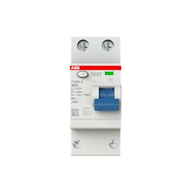 ABB FI-Schutzschalter FX200, 2-polig, 30mA, 40A, Typ A - FX202 A-40/0.03