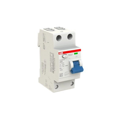 ABB FI-Schutzschalter FX200, 2-polig, 30mA, 40A, Typ A - FX202 A-40/0.03