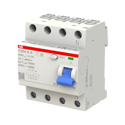 ABB FI-Schutzschalter F200, 4-polig, 100mA, 40A, Typ A - F204 A S-40/0.1