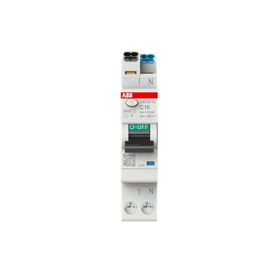 ABB FI-LS-Schalter DSX301C, 1+N, 30mA,16A, C, Typ A - DSX301C C16 A30