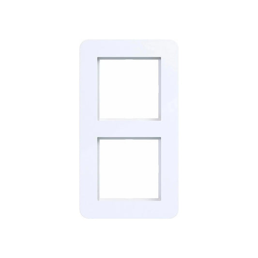Hager 2-gang frame C.8 light white glossy - WAD9200WG