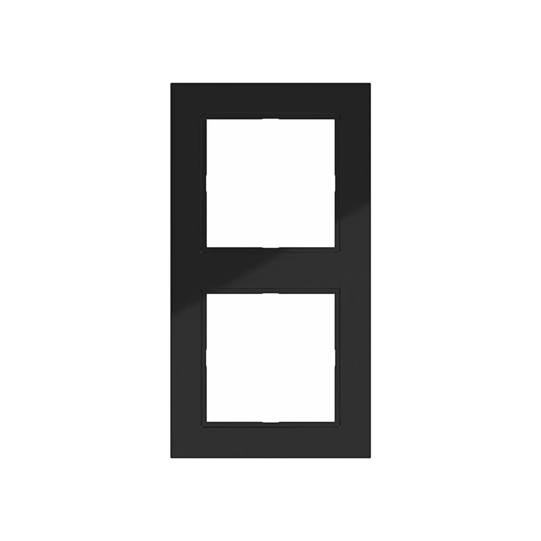 Hager Rahmen 2fach A.1 nachtschwarz glänzend - WAD6200BG