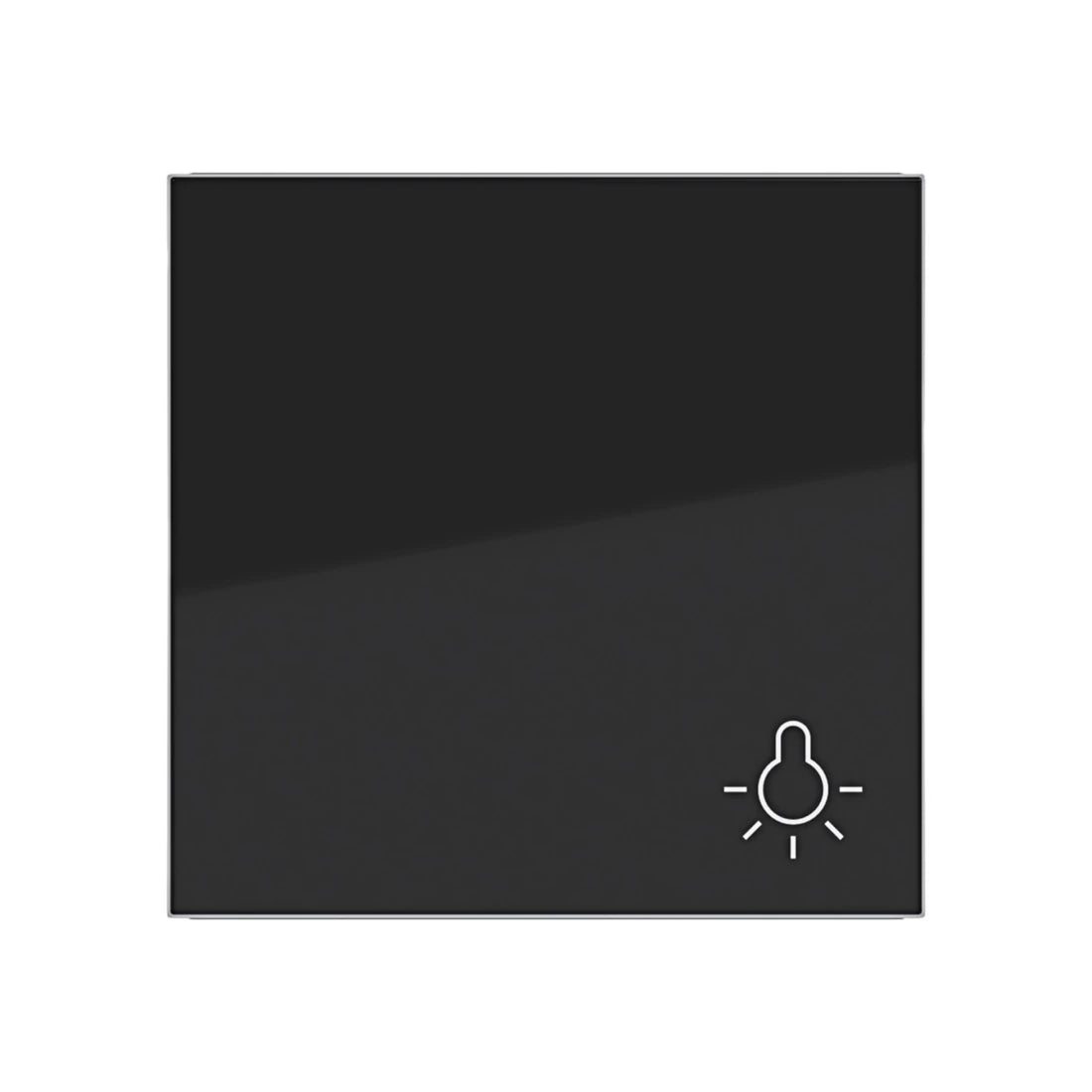 Hager Wippe 1fach Symbol Licht A.x/C.x nachtschwarz glänzend - WAW1012BG