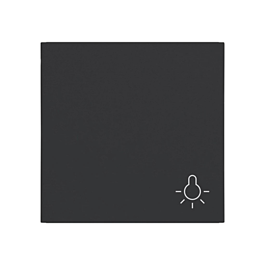 Hager Wippe 1fach Symbol Licht A.x/C.x nachtschwarz matt - WAW1012BM