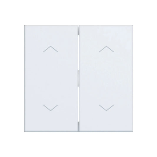 Hager Wippe 2fach Symbol Pfeile A.x/C.x lichtweiß matt - WAW2002WM
