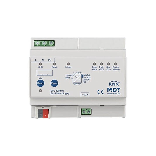 MDT KNX Spannungsversorgung mit Diagnosefunktion 1280 mA REG