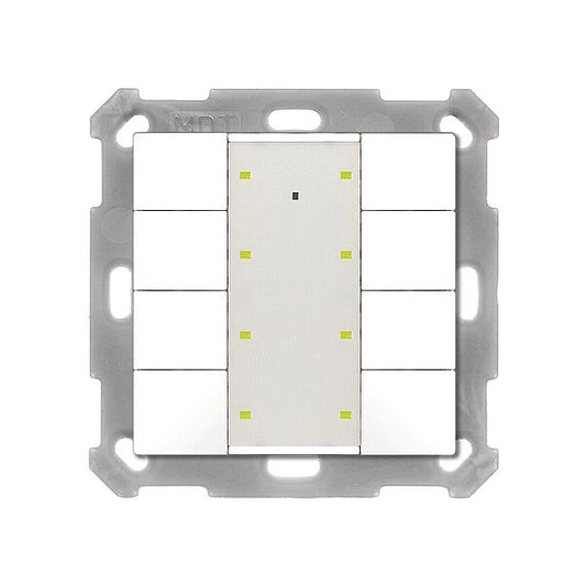 MDT KNX Tastsensor 8-fach Plus reinweiß glänzend