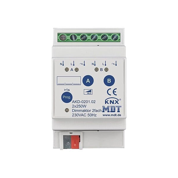 MDT KNX Universal Dimmaktor 2-fach mit Wirkleistungszähler REG