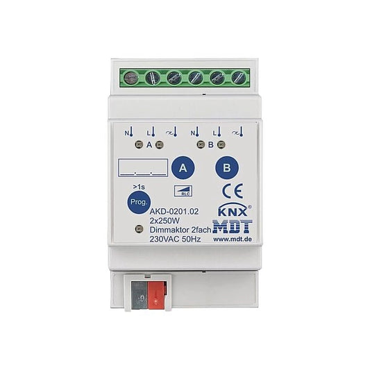 MDT KNX Universal Dimmaktor 2-fach mit Wirkleistungszähler REG
