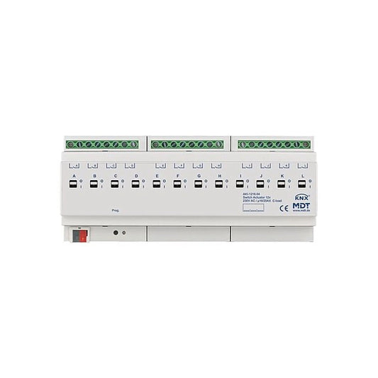MDT KNX Schaltaktor 12fach C-Last 16/20A REG